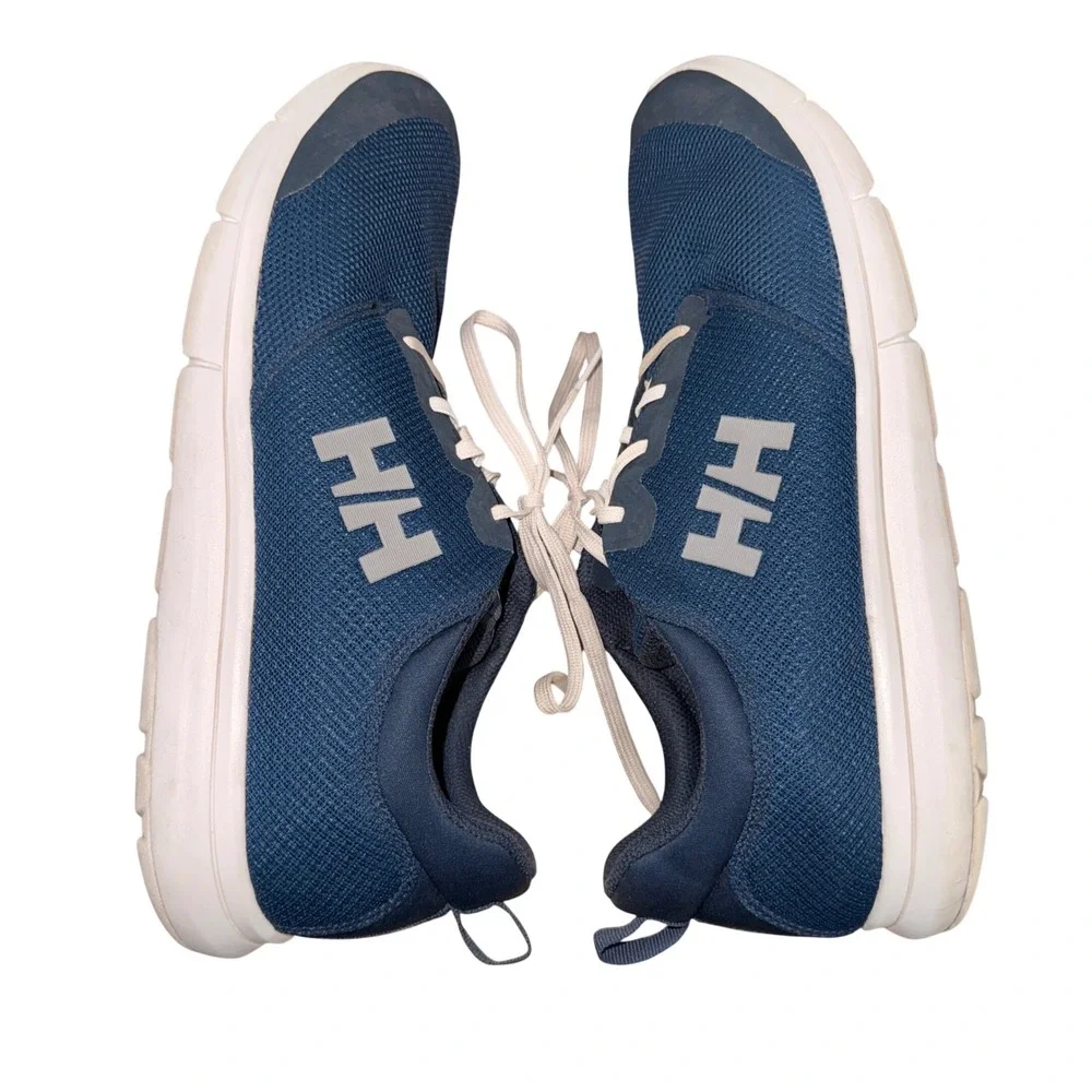 Helly Hansen Feathering Mens 13 Pre-Owned Sailing Shoes Navy Blue‎ Mesh Sneakers